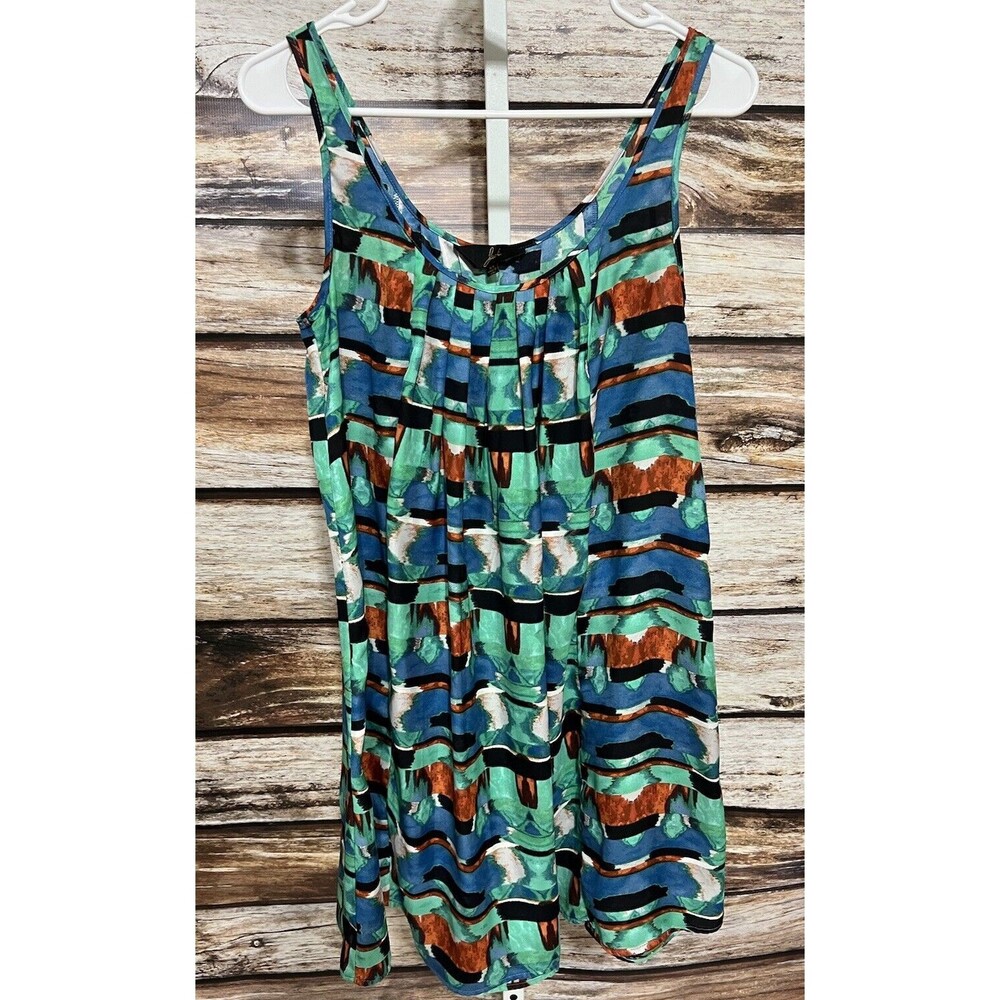 Jack by Bb Dakota Sleeveless Summer Dress Scoop Neck Size XSmall Shift Green